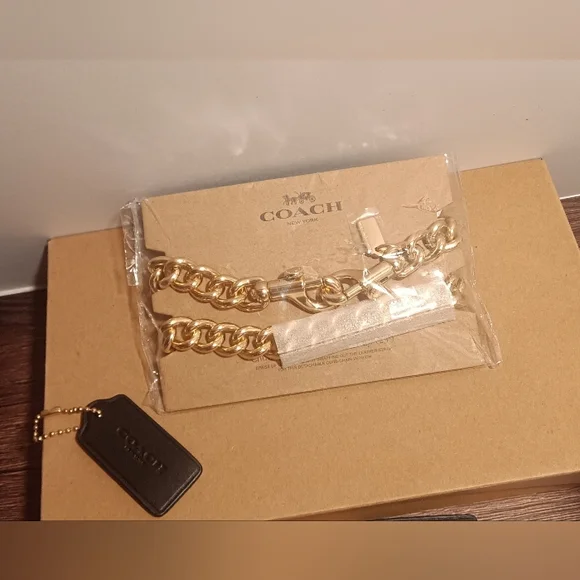 Coach | Bags | Coach Chunky Chain Replacement Or Addition Gold Brand ...